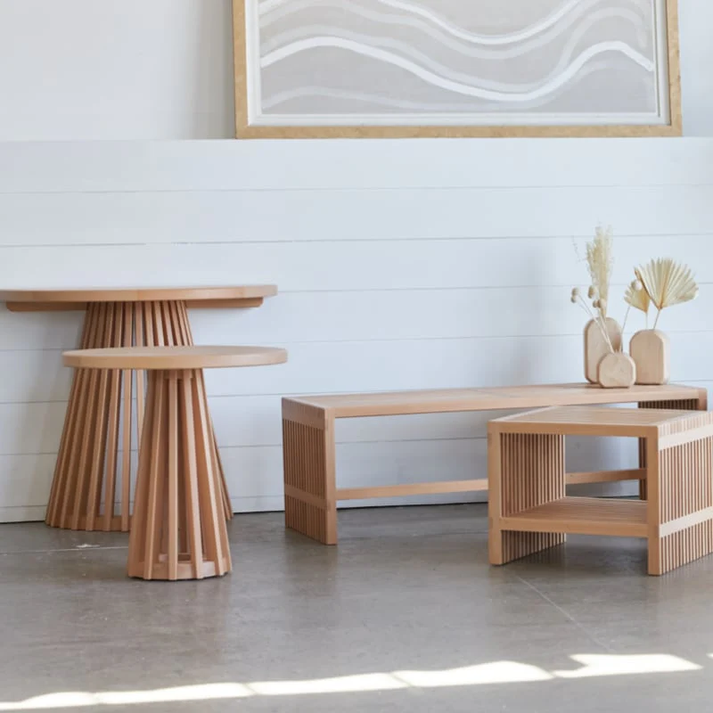 Zero Waste Slatted Side Table - Image 8
